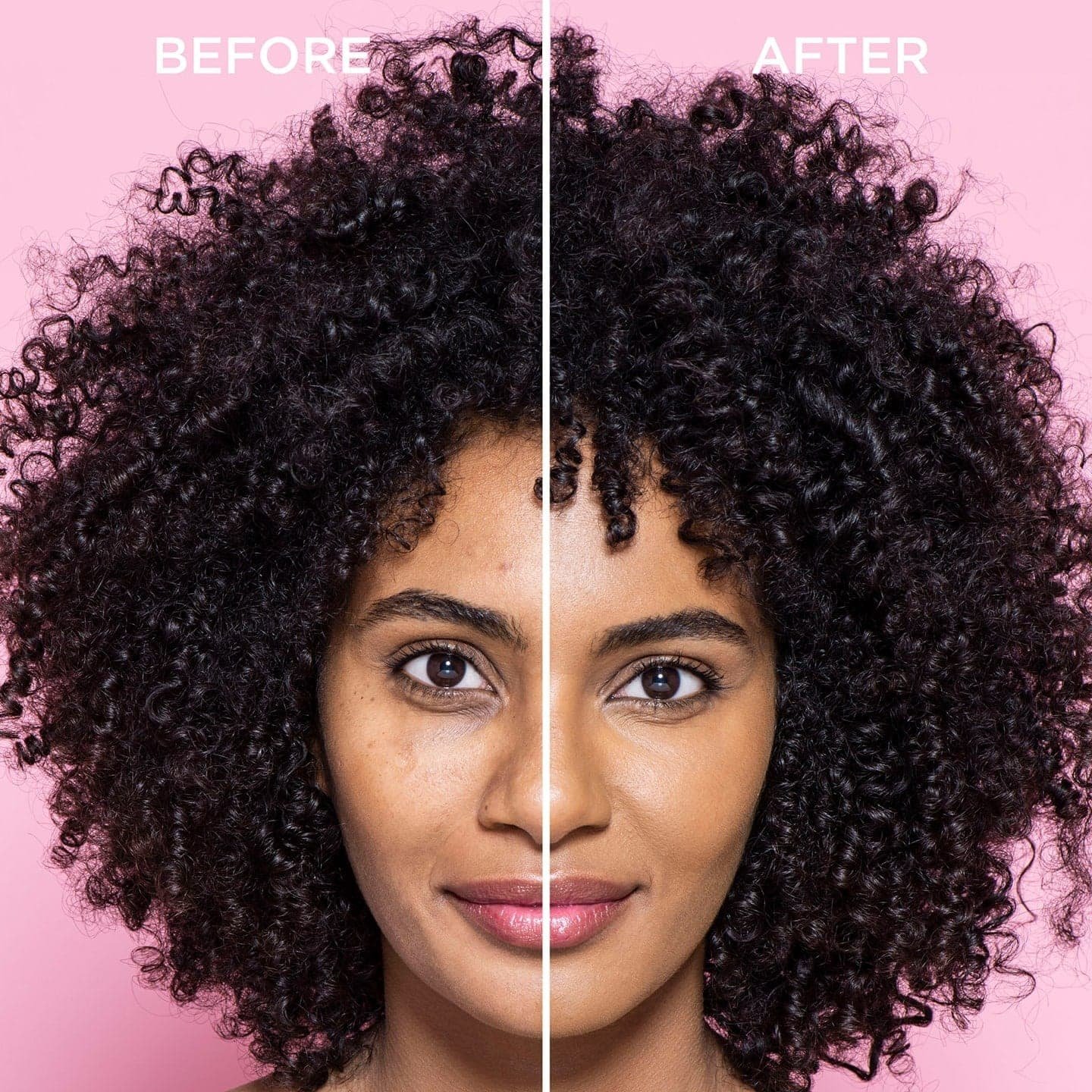 Vorher und Nachhereffekt der Infaillible 32H Foundation